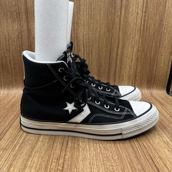 Converse Star Player 76 High Top Sneakers Men's 9 Wm's 10.5 Black A10516C - Picture 1 of 9